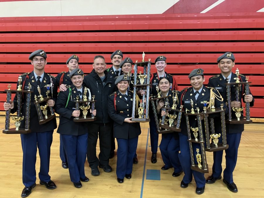 Cougar Cadets show off the hardware