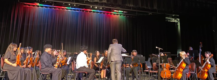 Picture of the Weston Ranch Orchestra performing.