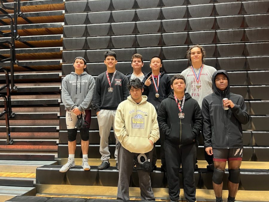 WR Grapplers-Israel Nelson (3rd 145), Yovan Soberanis (2nd 160), Daniel Lopez, Maddox Lo (1st 106), Daniel Nieto 1st 195), Ulises Rodriguez, Jason Chavez (2nd 170), and Myron Smith. 
